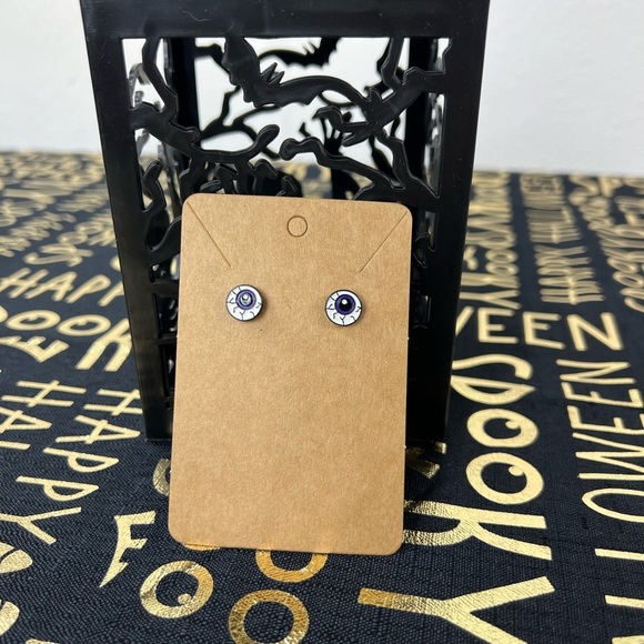 Halloween Earrings - Eyeballs - Picture 2 of 3